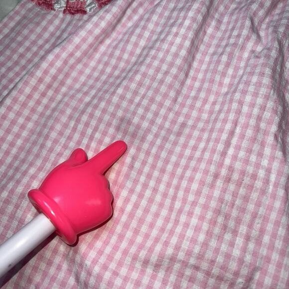 J. Marie Top Womens Size S Pink Gingham Floral Embroidered Sleeveless Tank READ - Picture 14 of 14